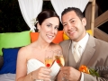 wedding couple toast champagne