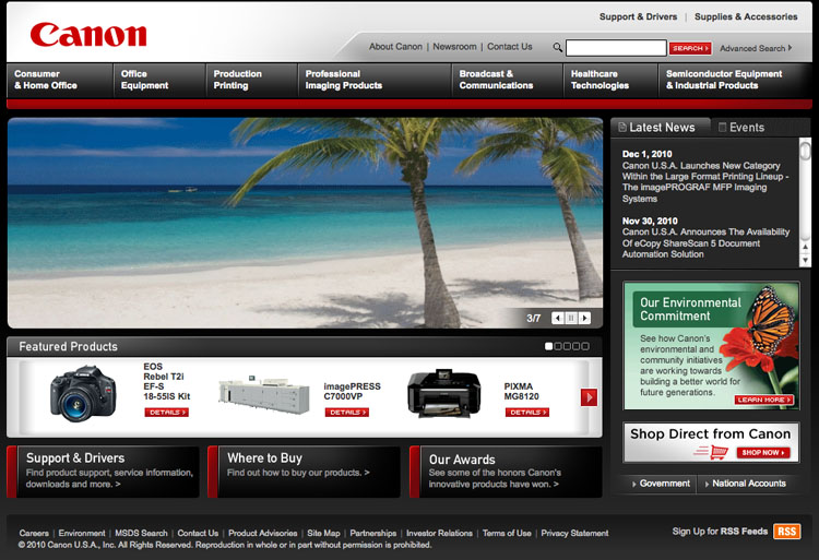 Canon_usa_homepage_screenshot